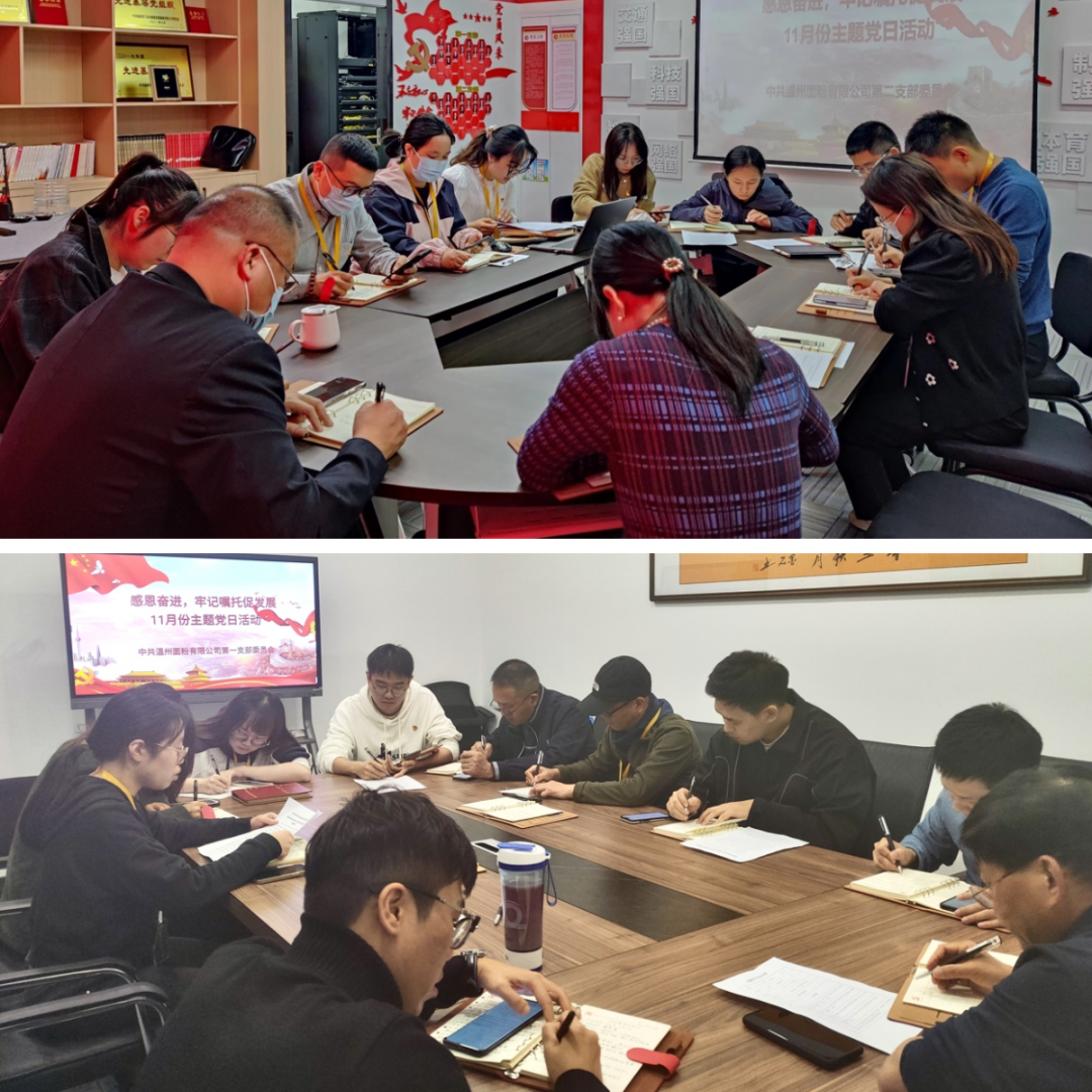 感恩奮進(jìn)，牢記囑托促發(fā)展丨面粉公司開展11月份主題黨日活動(dòng)
